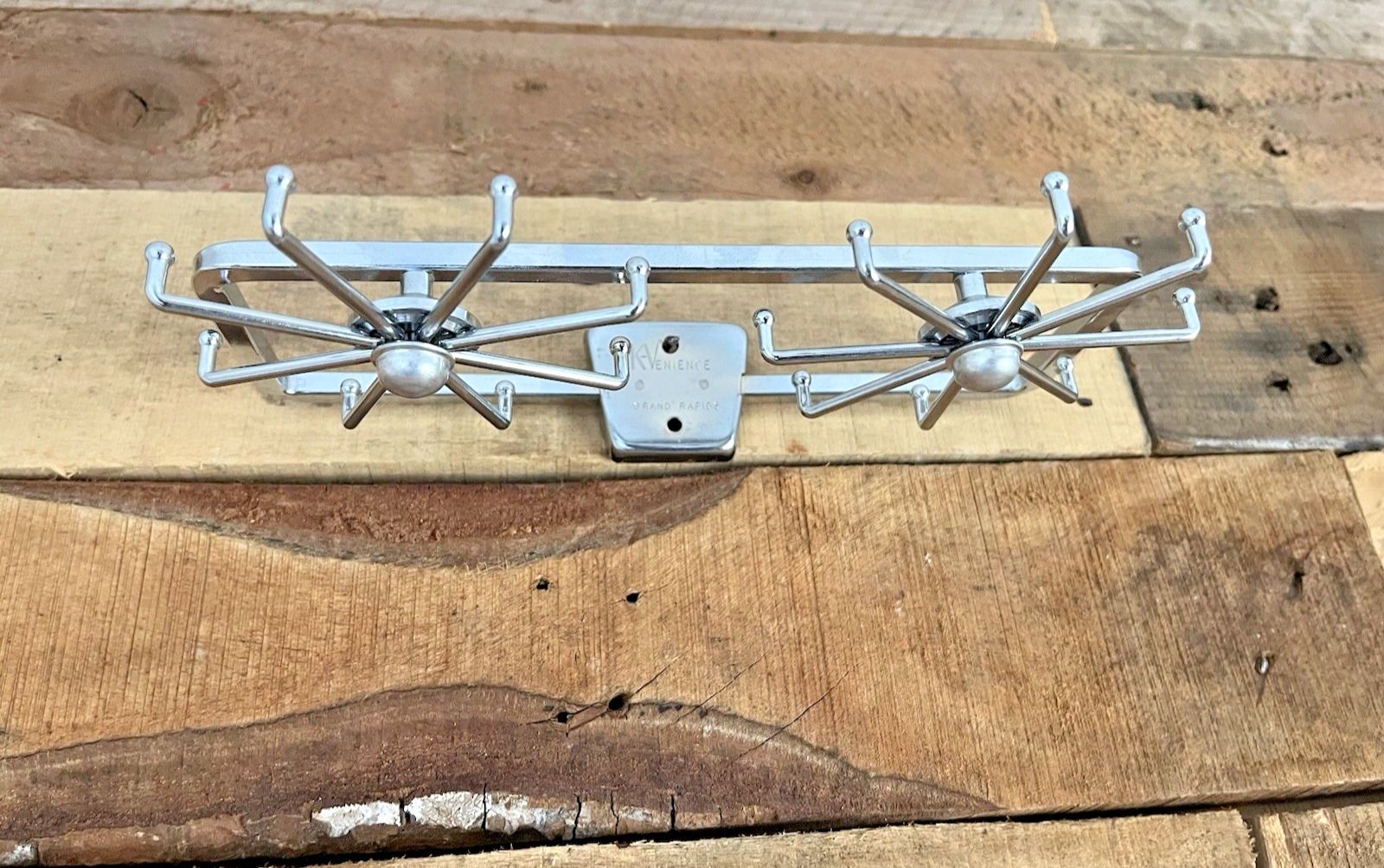 Mid Century Modern 60's Atomic Sputnik Revolving Tie Hook Stand Rack Jewellery photo buy