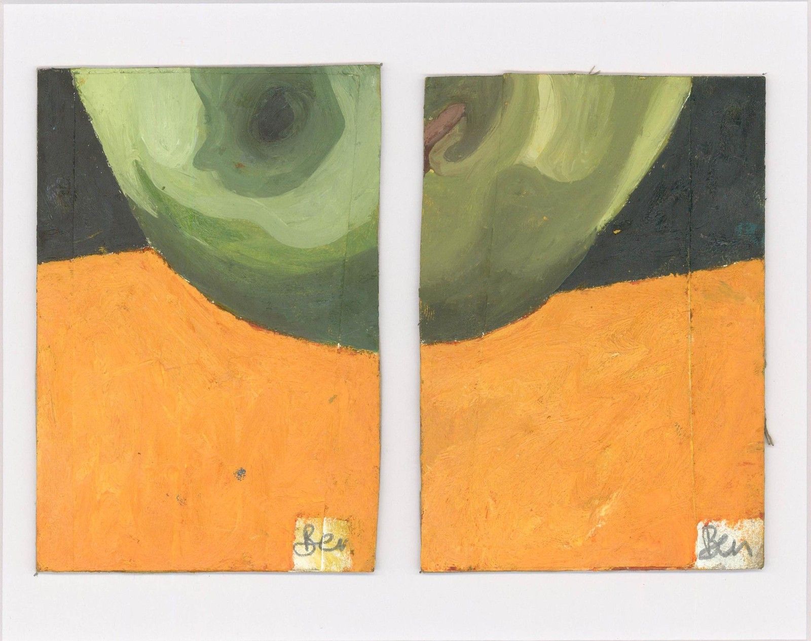 Ben Carrivick Contemporary Oil, Sections Of An Apple photo furniture