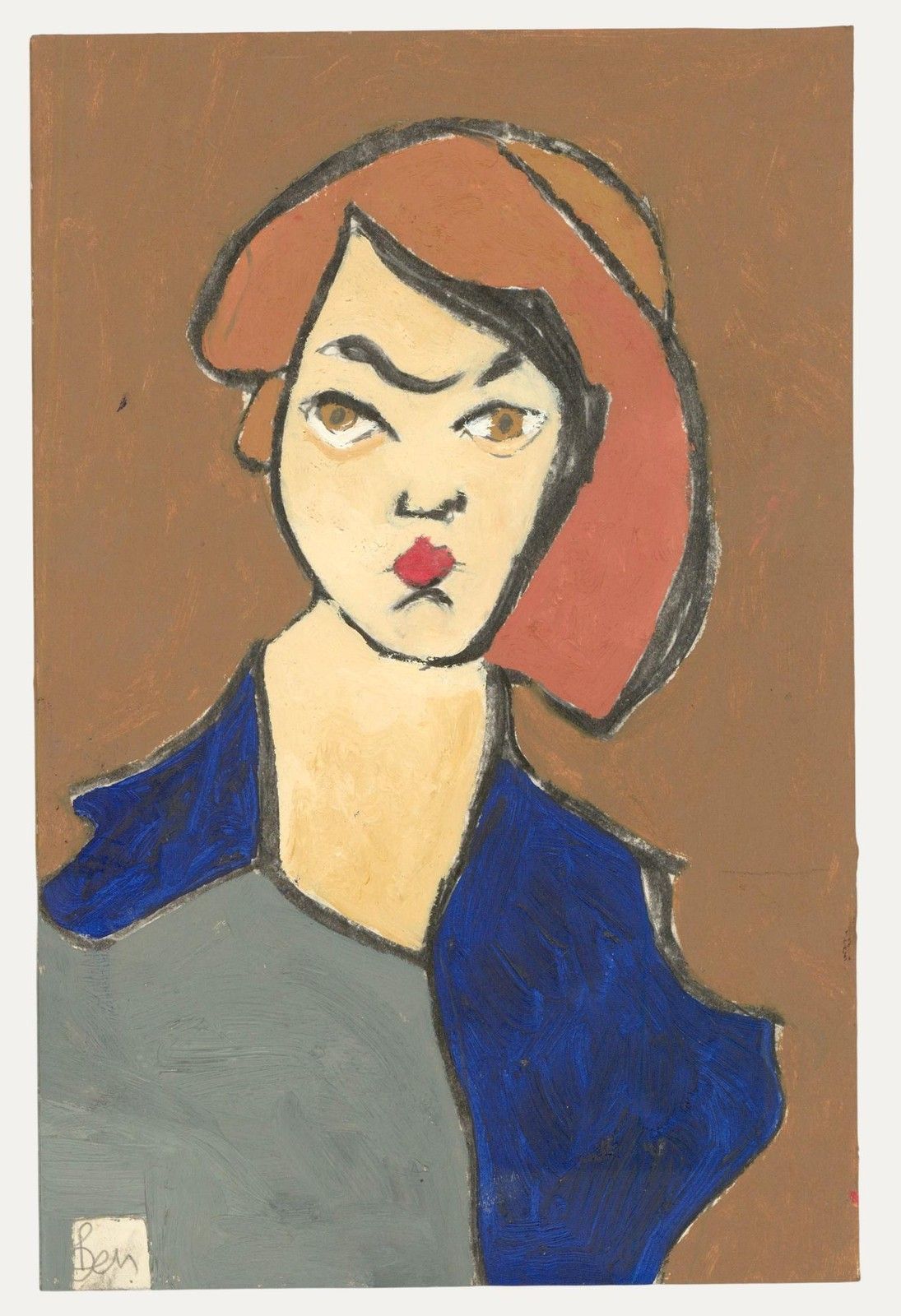 Ben Carrivick Contemporary Oil, Asymmetric Hair