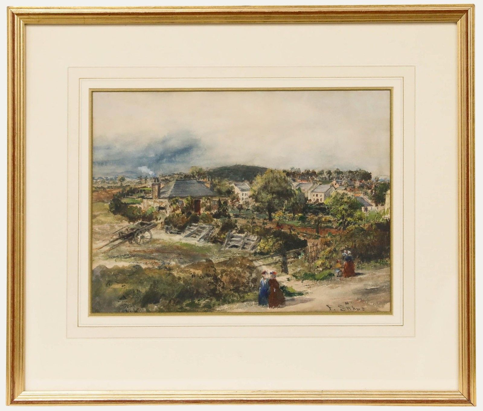 Frederick Sohns (Fl.1880 1901) Late 19th Century Watercolour, Juniper Green