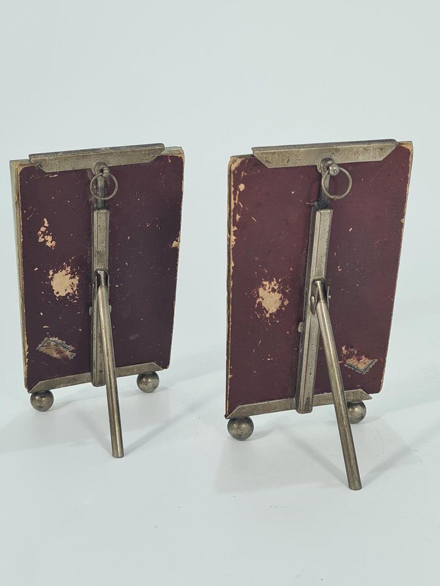 Home Decor Antique Photo Frames With Beveled Glass, Europe, 1900s, Set Of 2 photo