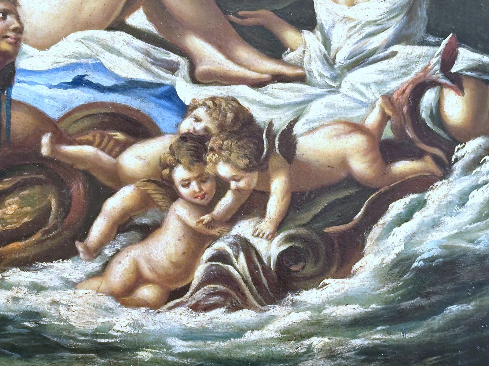 Baroque Painting   The Birth Of Venus   Oil On Copper   19th Century photo Art
