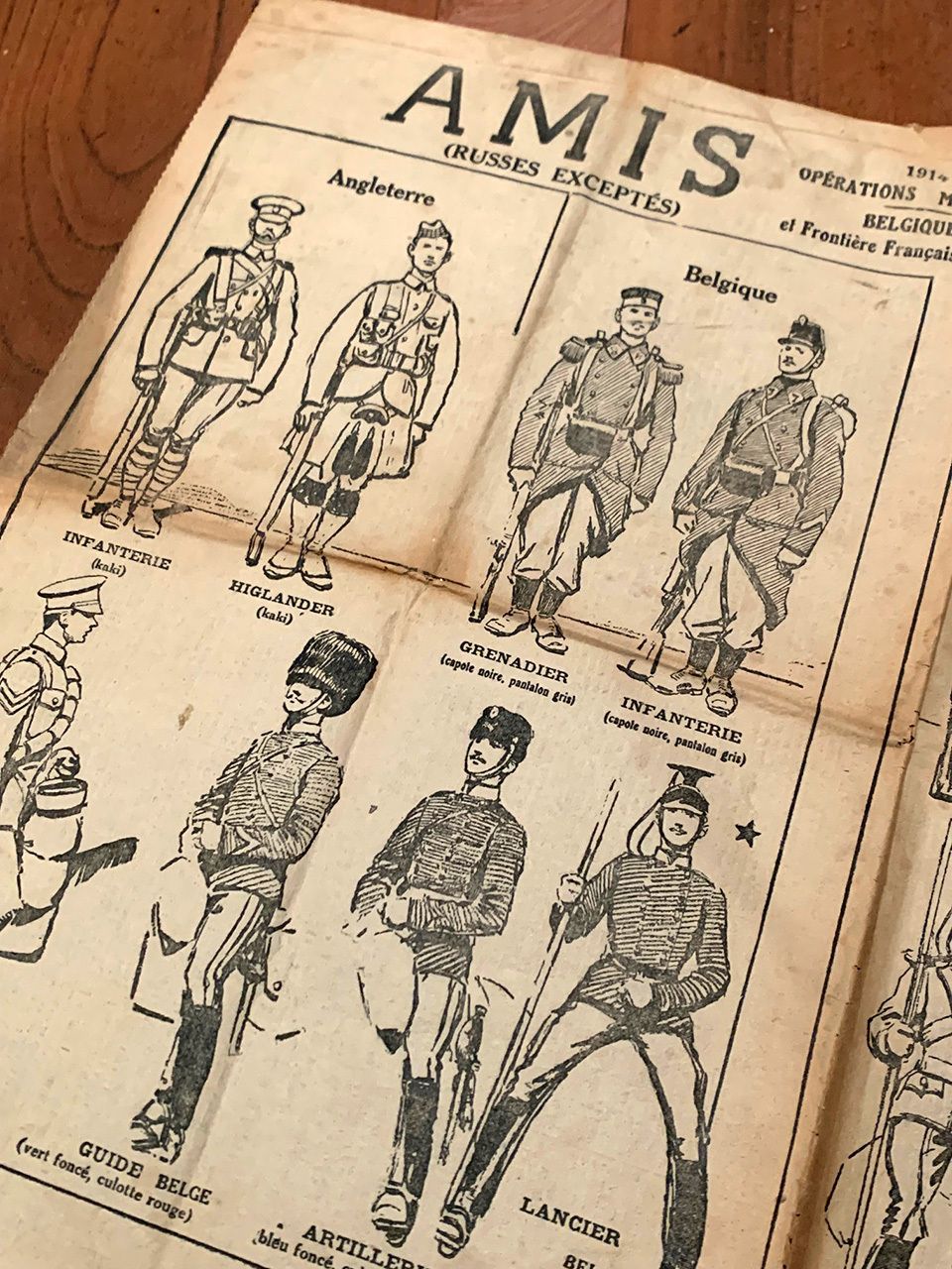 Newspaper Article Dated 13 August 1914 photo furniture