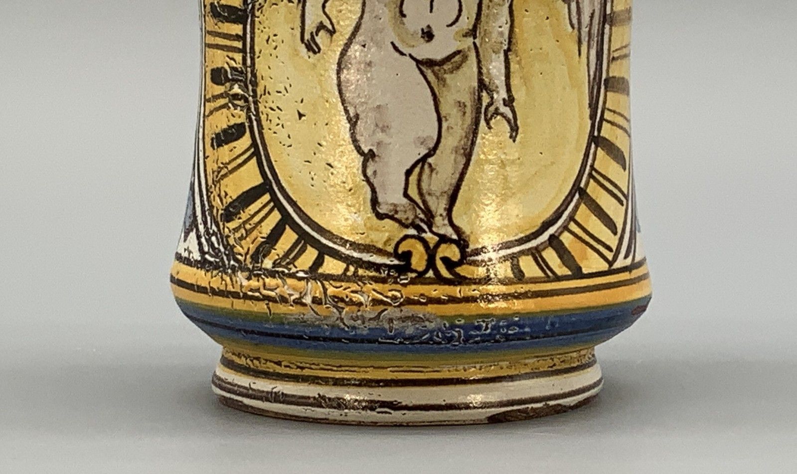 photo furniture Italian Majolica Albarello Pharmacy Wet Drug Jar 18th/19th Century Faience Large