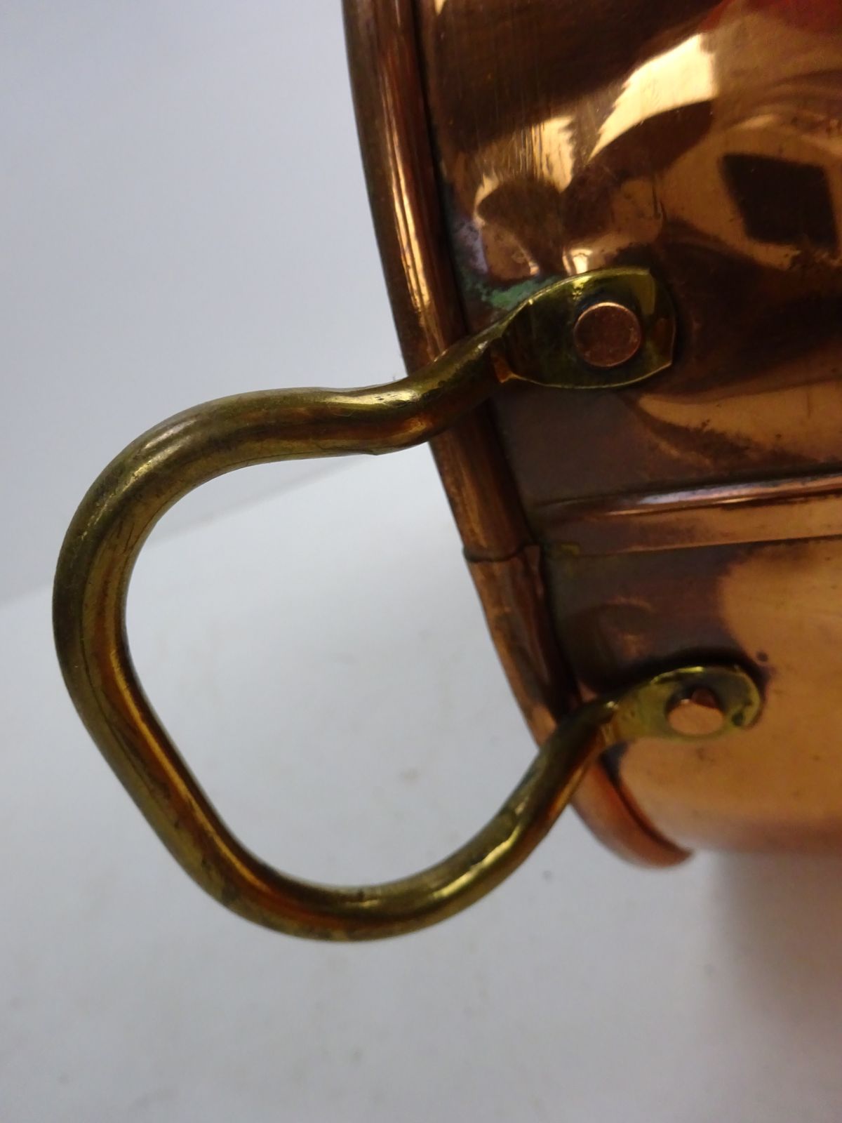 photo vinterior Set Of 3 Copper And Brass Trough Planters