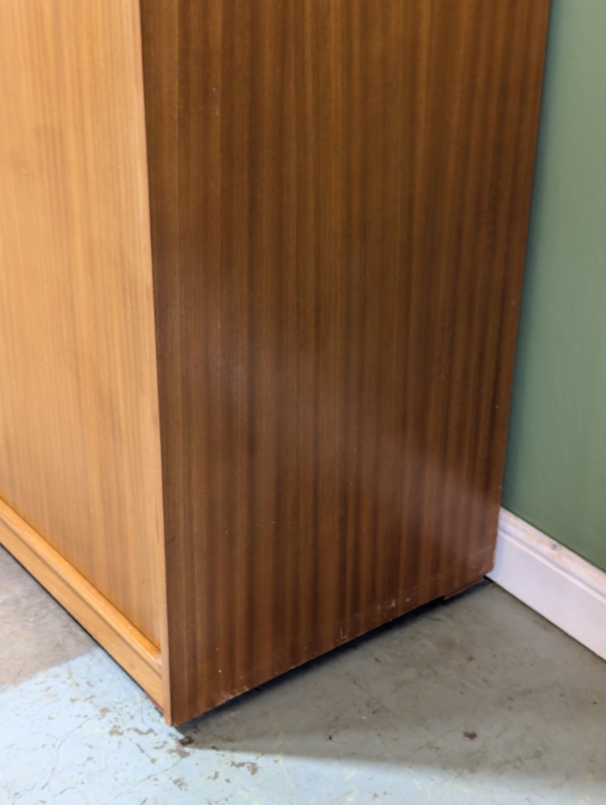 photo buy Vintage Uniflex Teak Double Wardrobe Mid Century Modern Uniflex