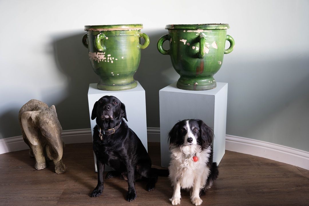 A Pair Of Large French Castelnaudary Vases photo furniture