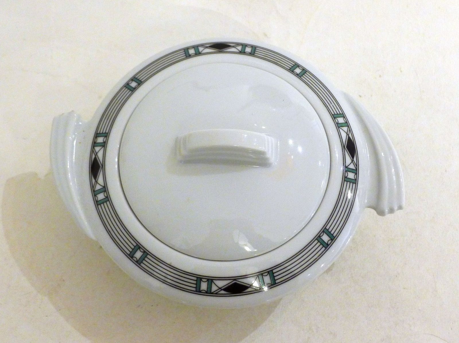 Delphes Sugar Bowl In Porcelain By Guy Degrenne For Limoges, France, 1980 photo 60.0