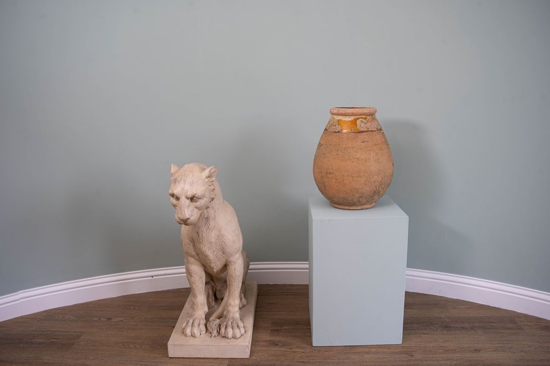 Antique Ochre Coloured French Pot photo furniture