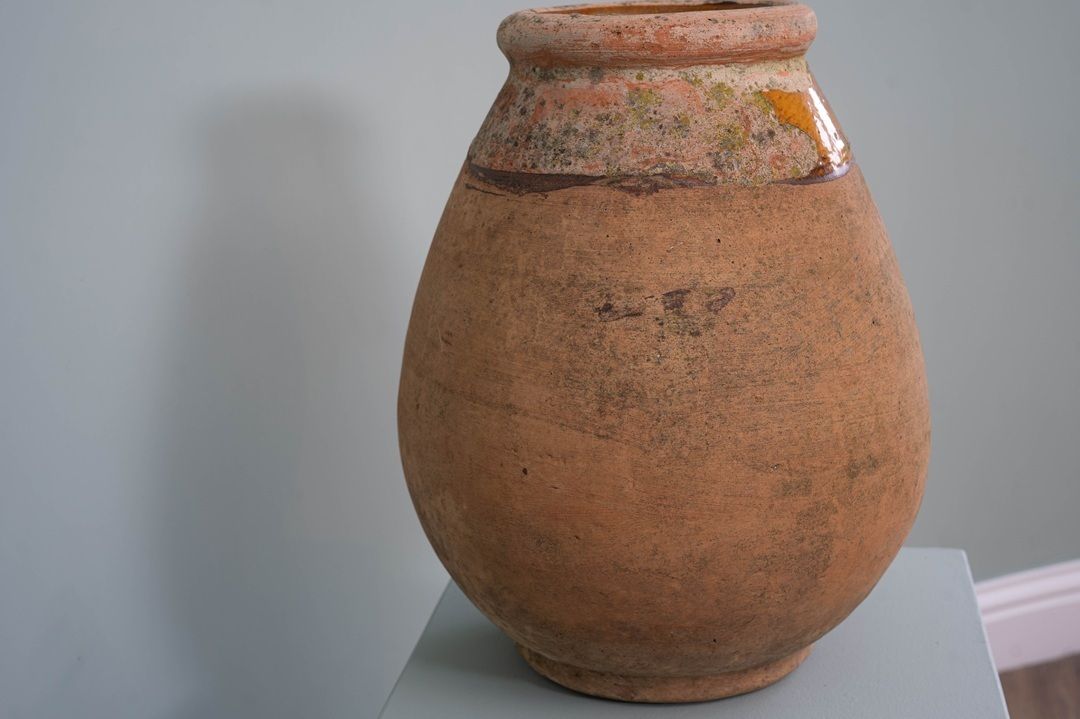 Antique Ochre Coloured French Pot photo 380.0