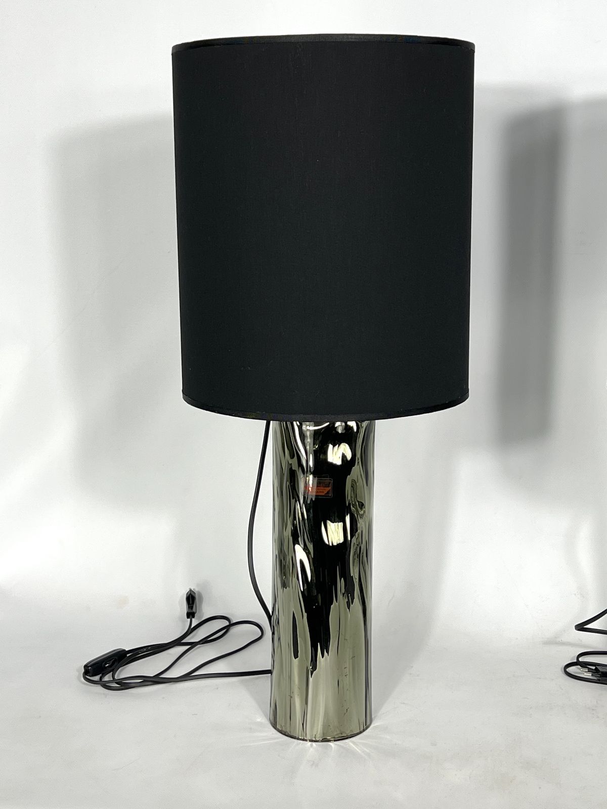 Barovier & Toso, Pair Of Murano Glass Table Lamps From 70s. Labeled photo vintage