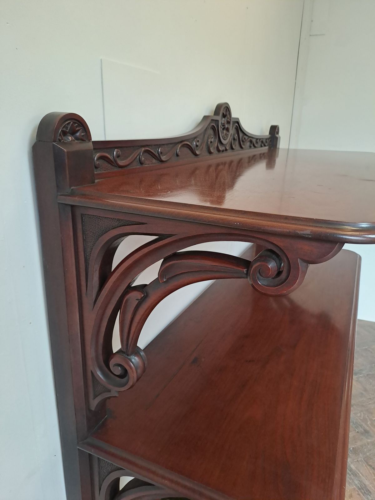 Fine Mid 19th Century English Mahogany Dumb Waiter photo furniture