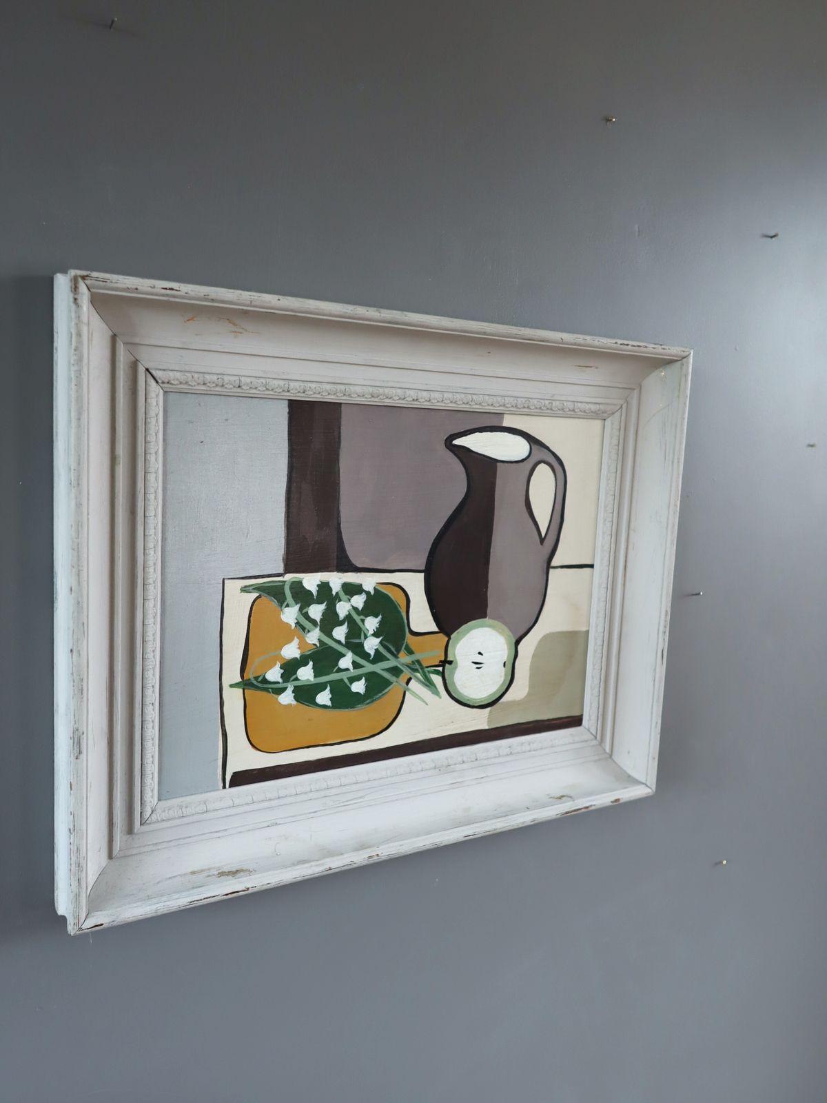Lily Of The Valley & Jug Oil Painting photo for sale