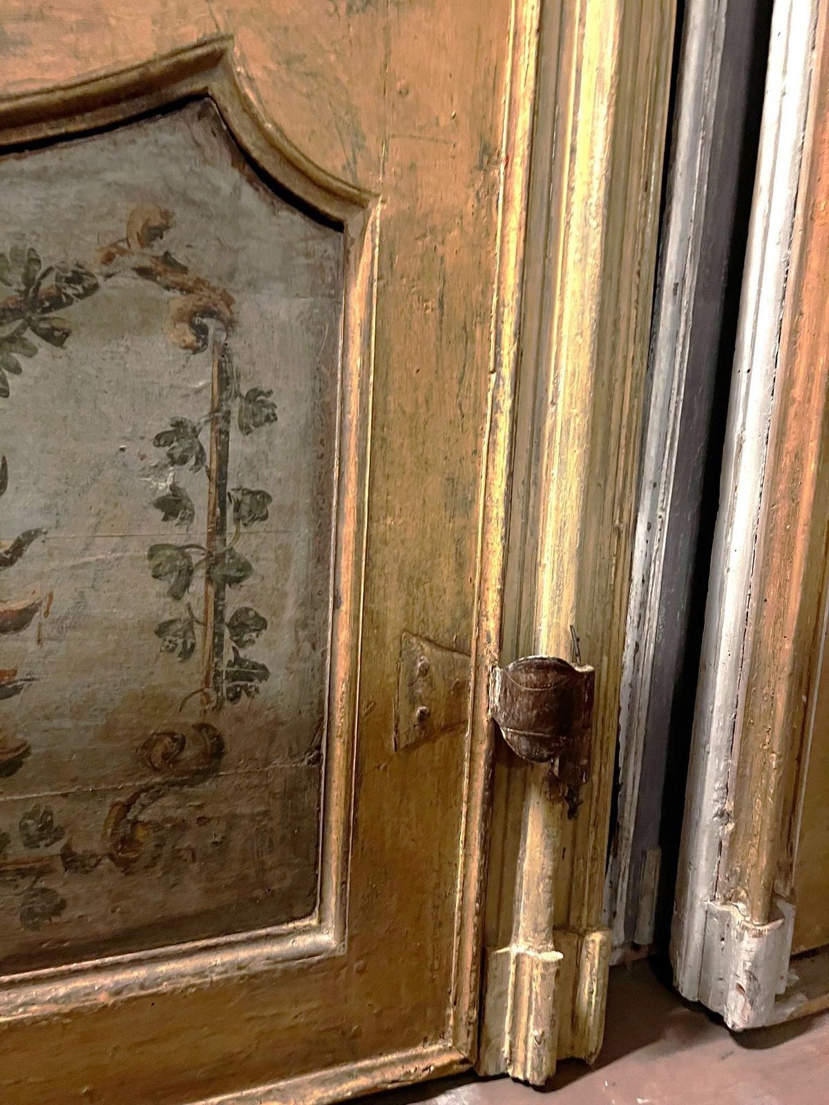 Interior Door With Frame, Richly Hand Painted, Italy photo buy