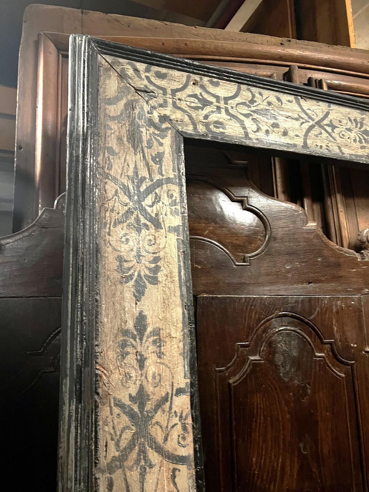Portal Frame In Painted And Lacquered Wood, Italy photo 2761.0