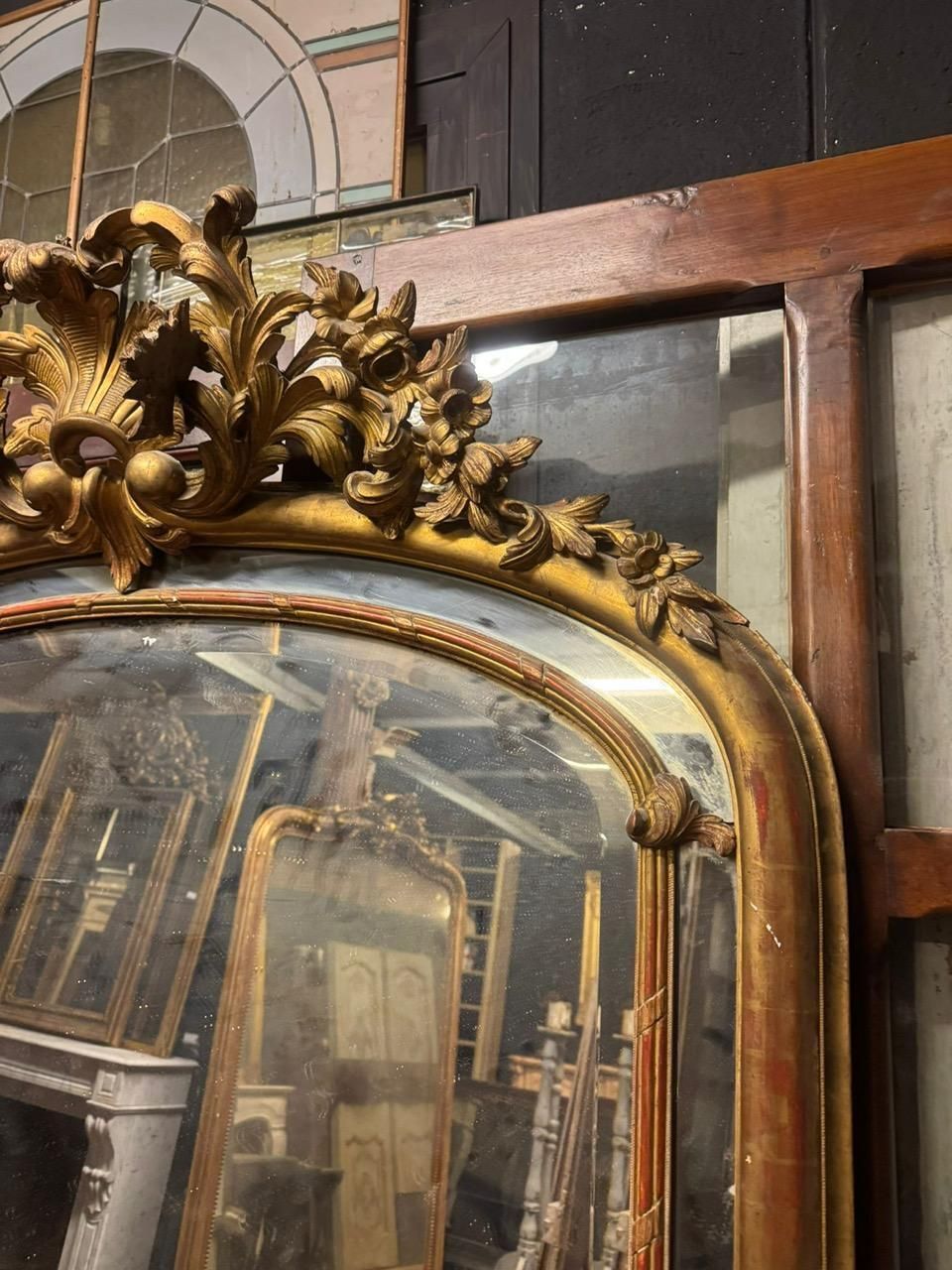 Impressive Carved And Gilded Wooden Mirror Cabinet, Italy photo Home Decor