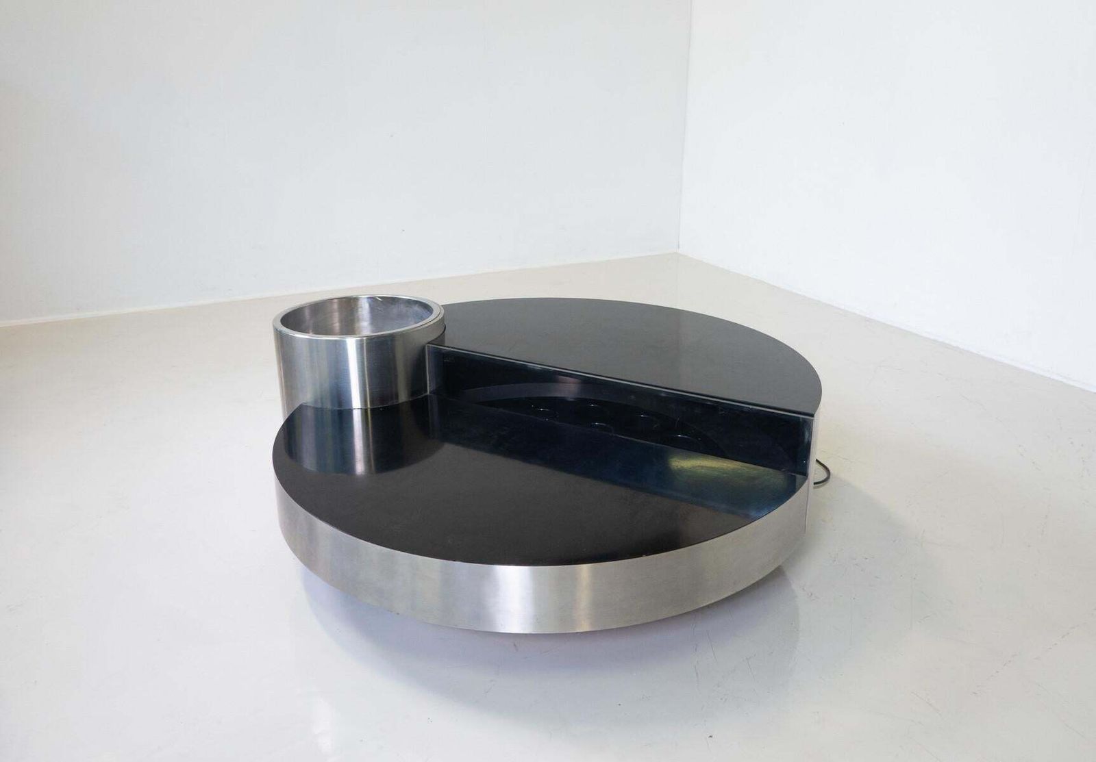 Coffee Table Dry Bar Stainless Steel By Massimo Papiri For Sabot, Italy, 1970s photo furniture