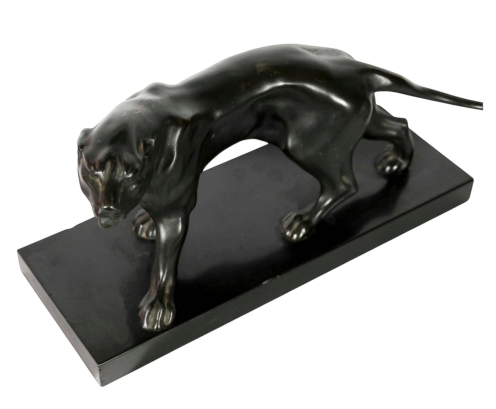 French Art Deco Panther Patinated Sculpture By Jacques Limousin photo for sale