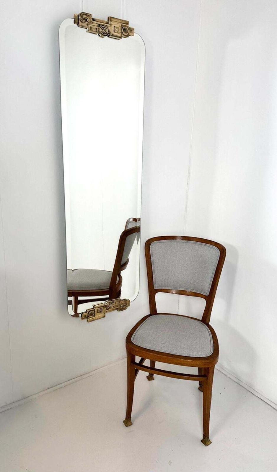 Italian Mirror In The Style Of Luciano Frigerio   1960s photo furniture