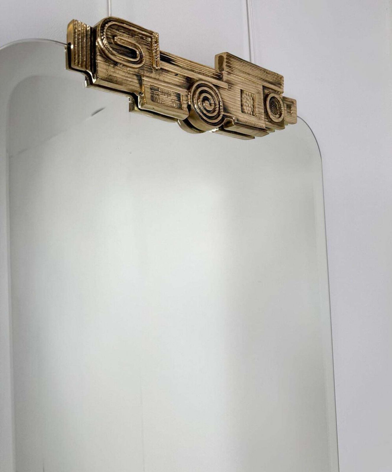 Italian Mirror In The Style Of Luciano Frigerio   1960s photo 2823.0