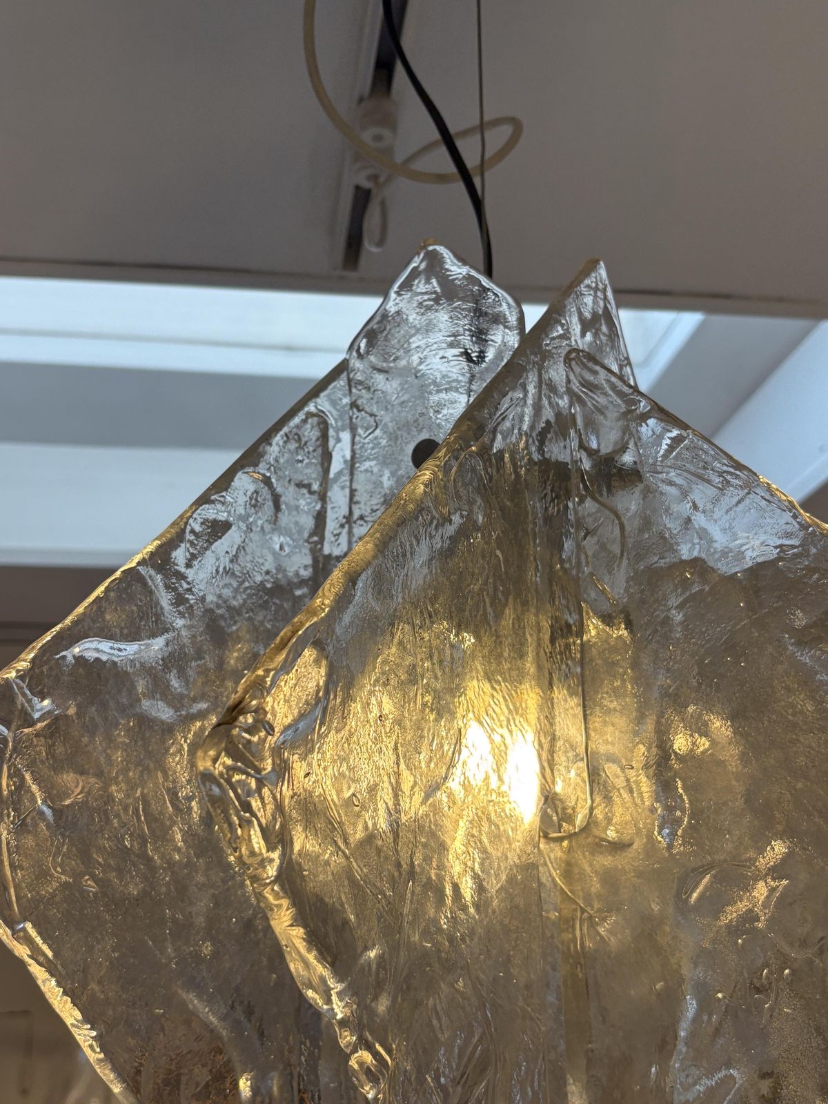 Murano Glass Ceiling Light By Carlo Nason For Mazzega, 1960s photo for sale