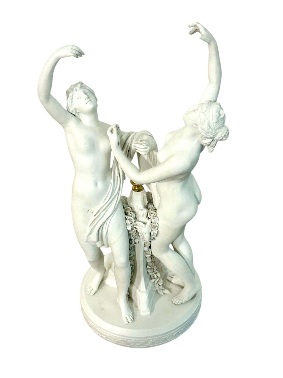 photo vinterior Pair Of Bisque Porcelain Figural Groups, Sèvres Style, Late 19th Century