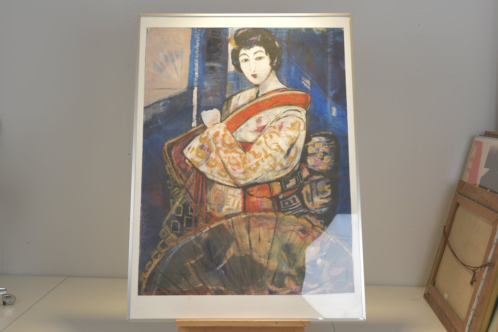 Japanese Woman, Uta Göhring Zumpe, Mixed Media, Circa 2000