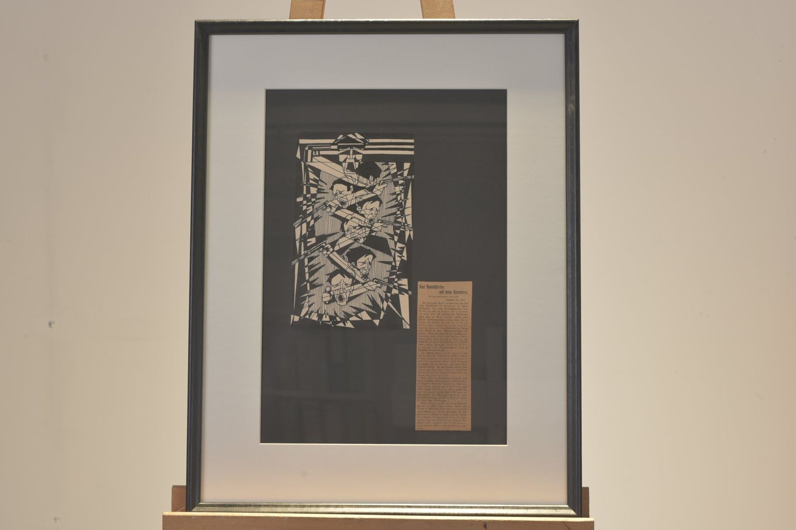 The Gunman With The Revolver, Ink Drawing, 1927 photo Art