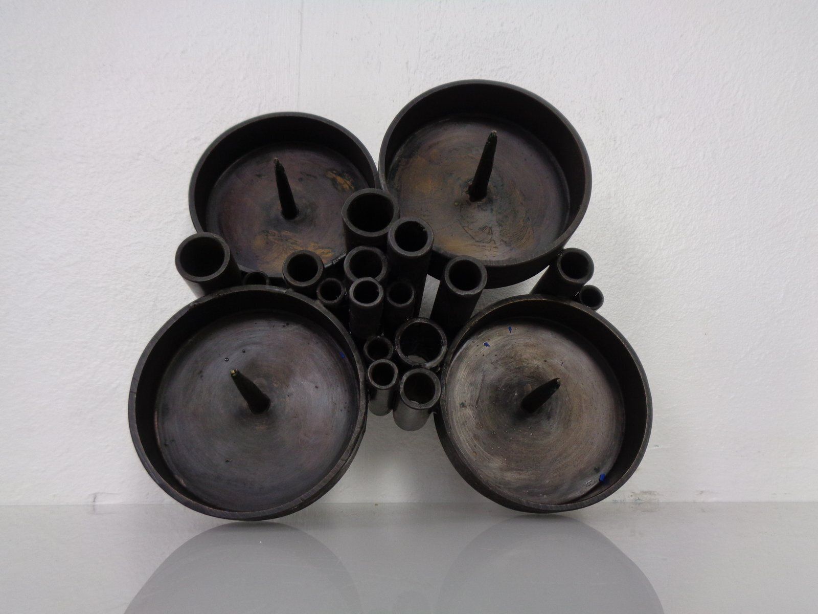photo buy Brutalist Bronze Candleholder By Manfred Bergmeister For Ebersberg, Germany, 1960s