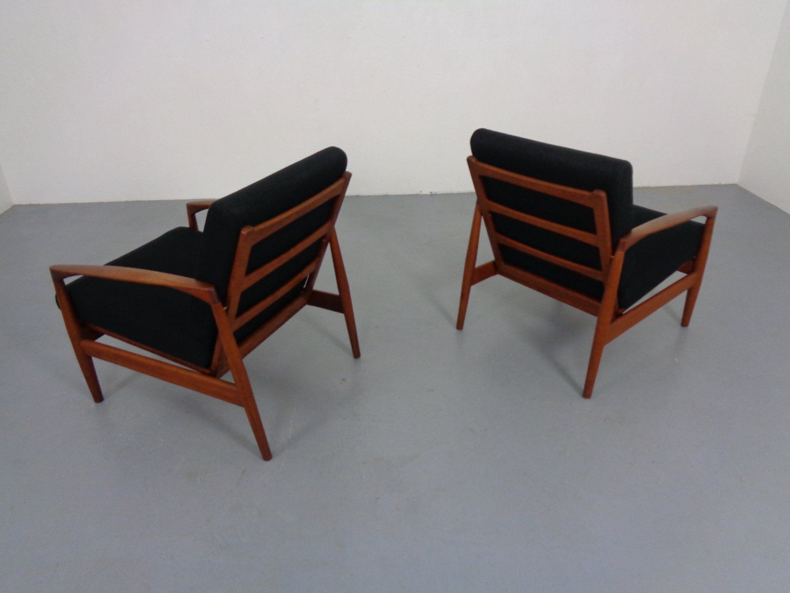 photo for sale Goldfeder Teak Armchairs From Carl Straub, Germany, 1950s, Set Of 2