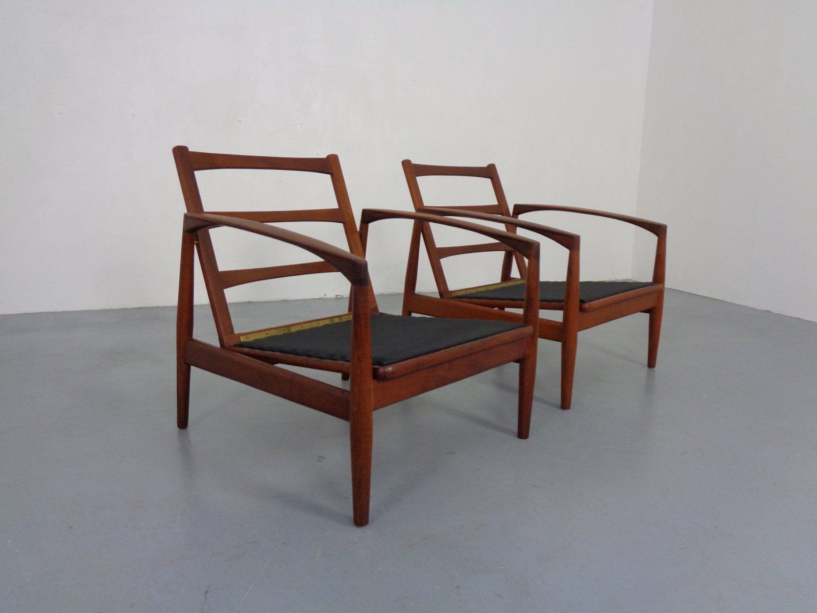 photo buy Goldfeder Teak Armchairs From Carl Straub, Germany, 1950s, Set Of 2