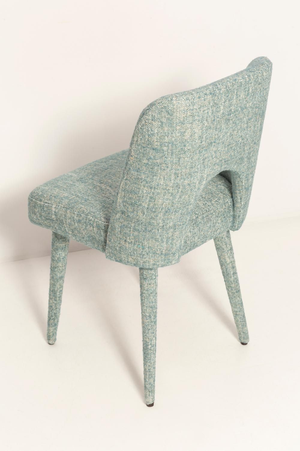 photo vinterior Set Of Eight Mid Century Shell Mixed Chairs, Fabrics By Pierre Frey, 1960s