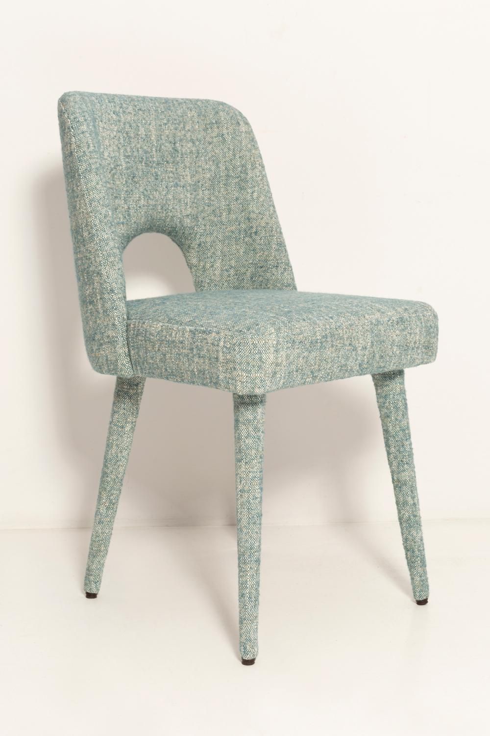 Set Of Four Mid Century Shell Chairs Mixed Chairs, Fabrics By Pierre Frey, 1960s photo 3310.0