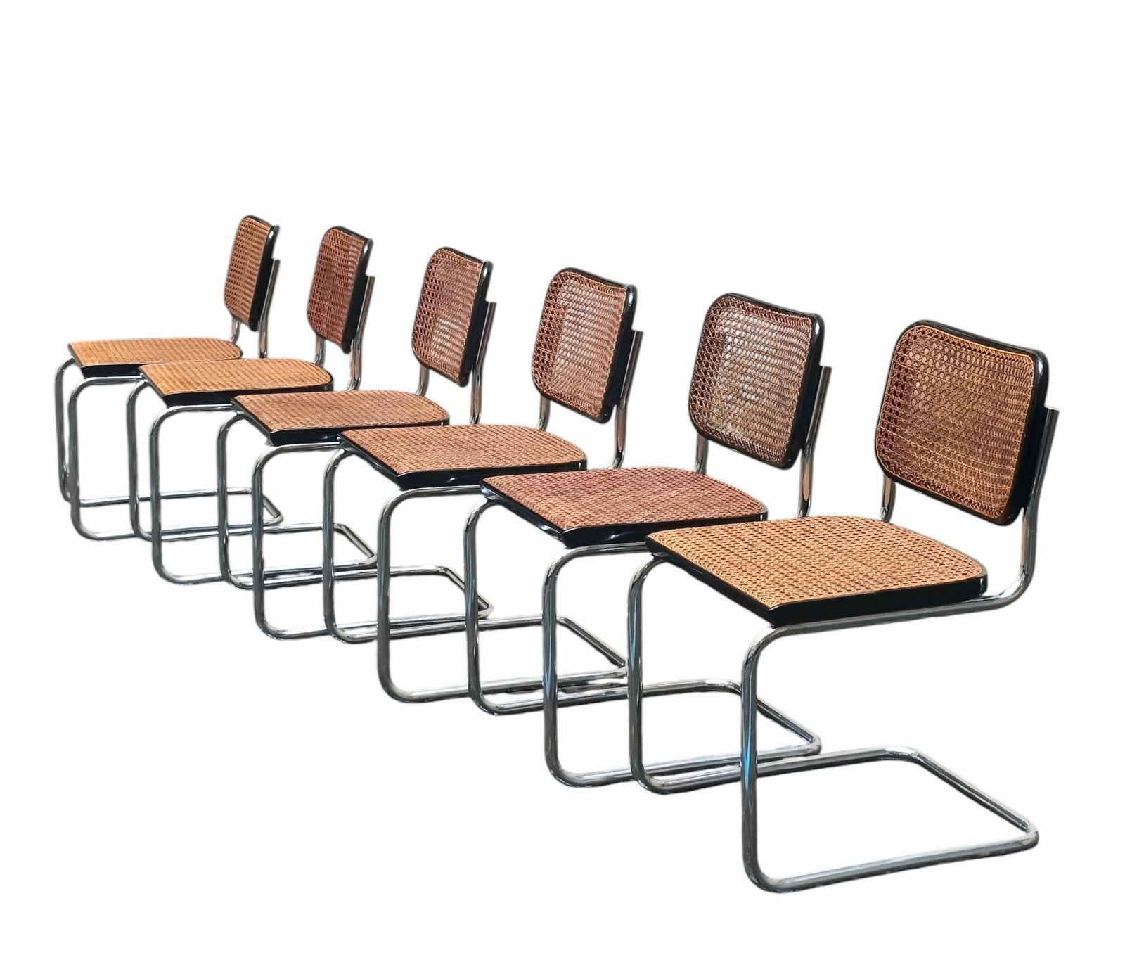Marcel Breuer Per Gavina Set Of Four Cesca Chairs, Italy 1970s photo furniture