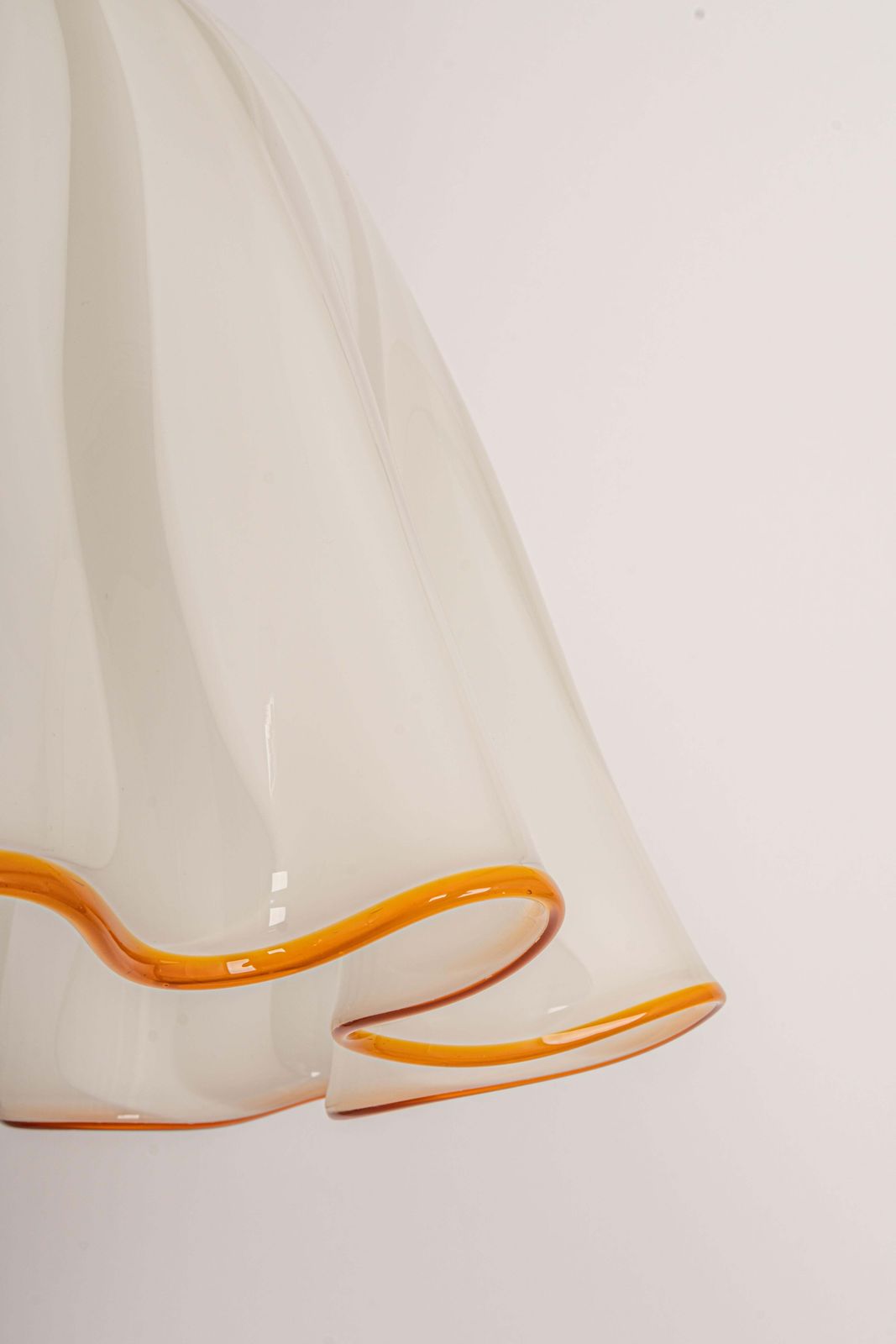 Large White Glass Pendant Light By Kalmar Fazzoletto, Austria, 1970s photo 1420.0