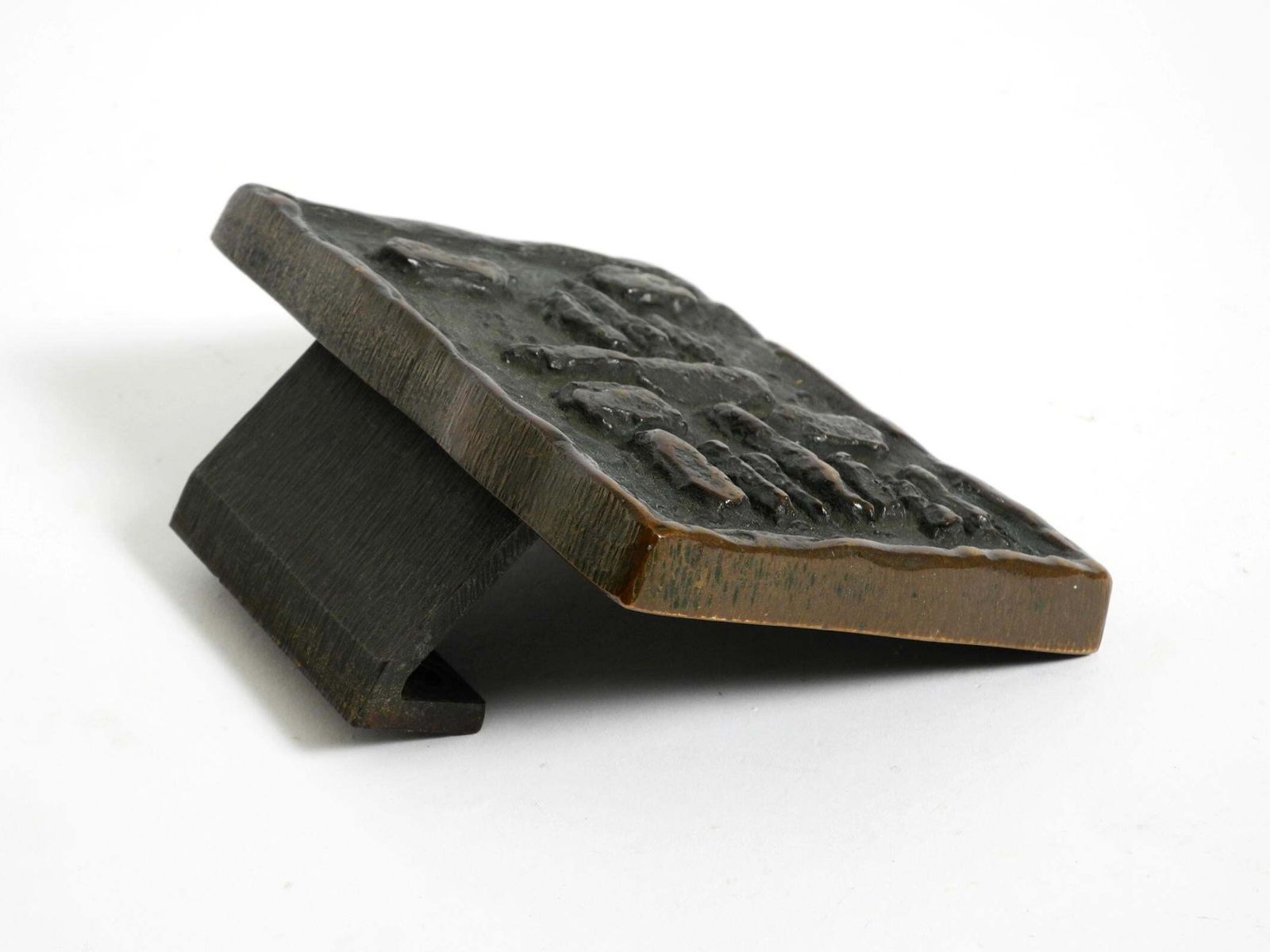 A Set Of Solid, Heavy 1970s Brutalist Pull Handles With Letter Slot And Doorbell photo for sale