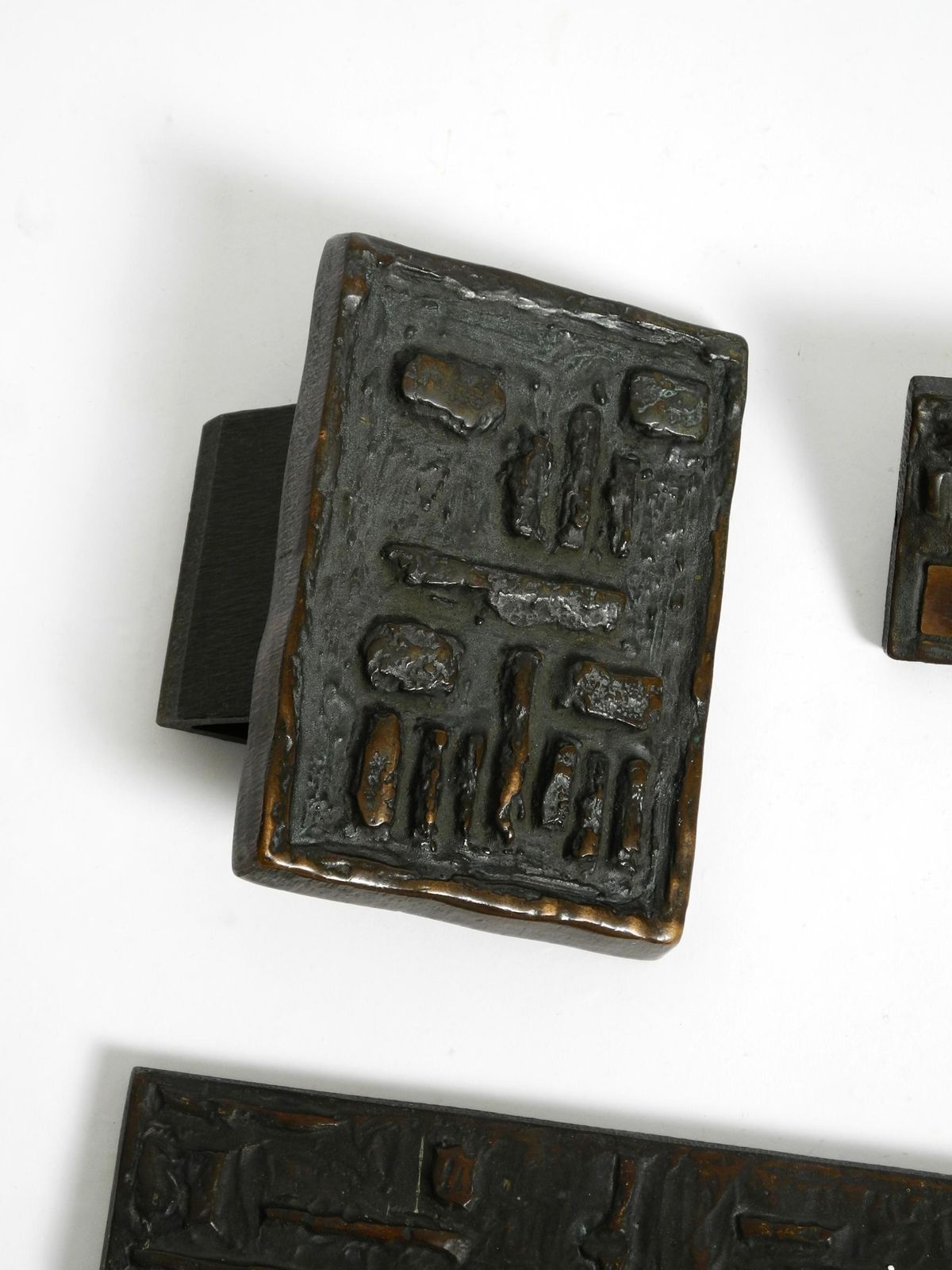 A Set Of Solid, Heavy 1970s Brutalist Pull Handles With Letter Slot And Doorbell photo 720.0