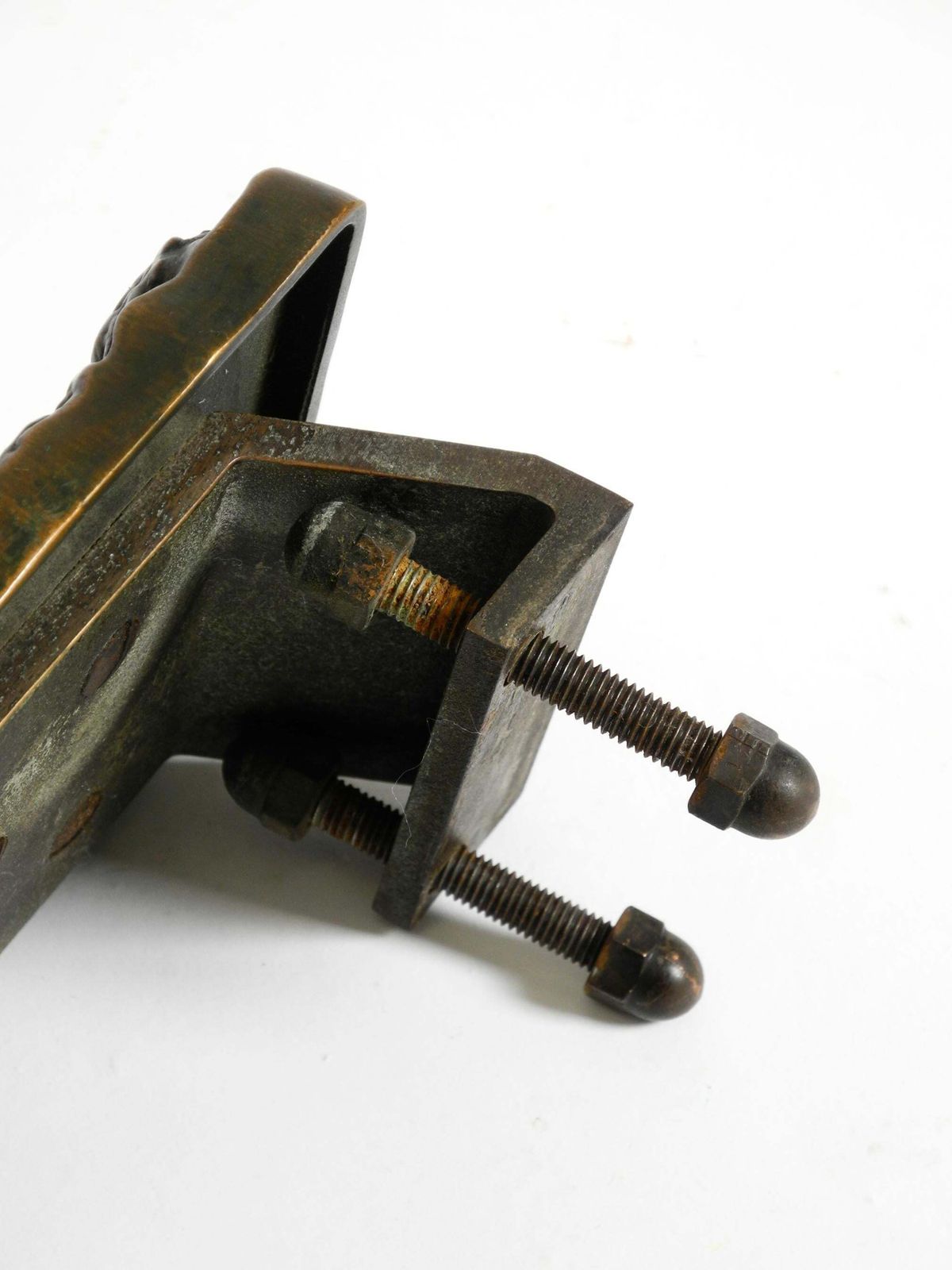 Home Fixtures Massive, Heavy 1970s Brutalist Bronze Push Handle By Alpan Germany photo
