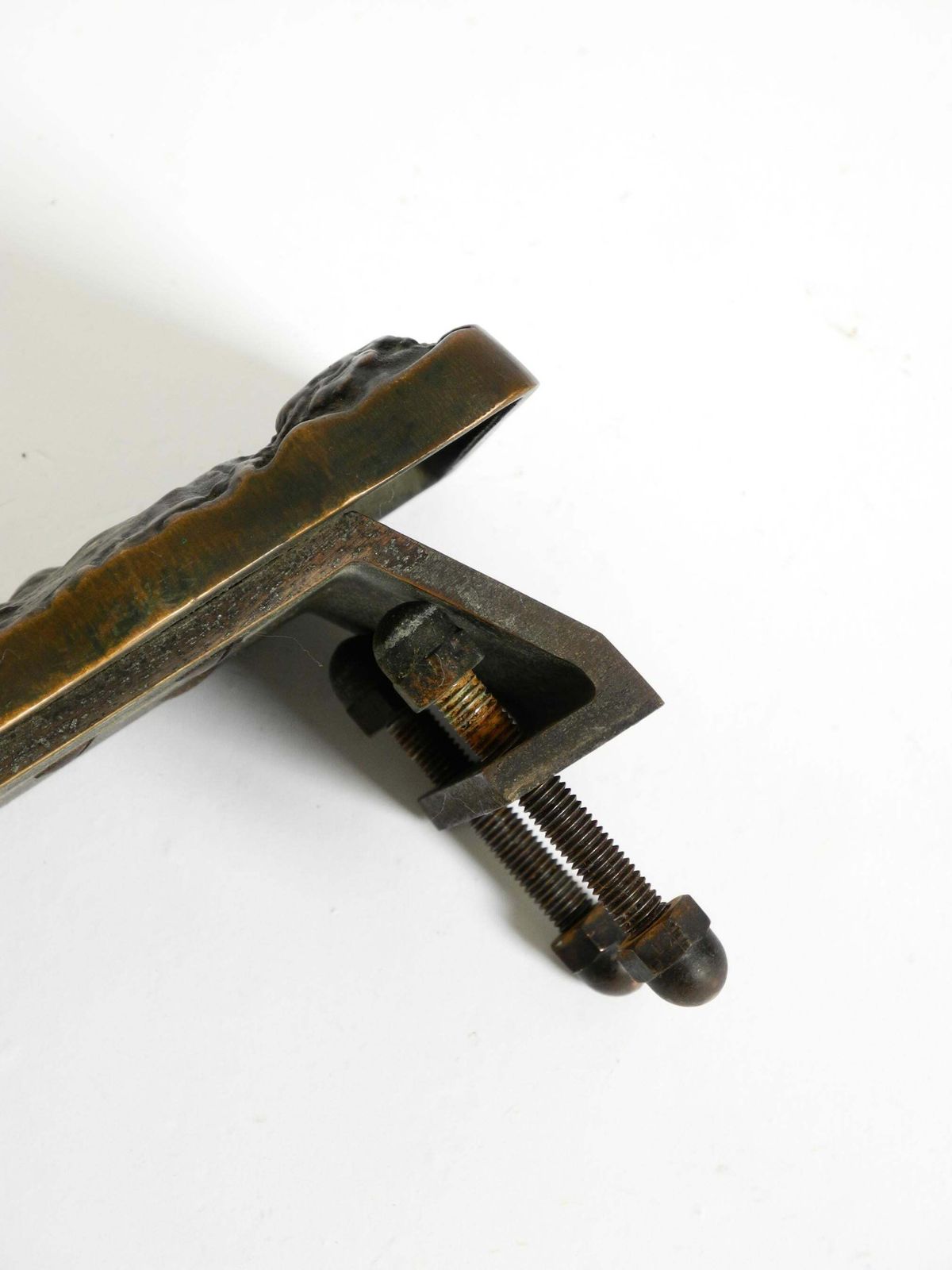600.0 Massive, Heavy 1970s Brutalist Bronze Push Handle By Alpan Germany photo