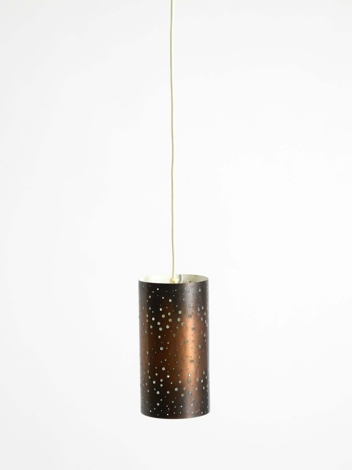 Mid Century Pendant Lamp Made Of Metal And Copper By Ernest Igl For Hillebrand photo for sale