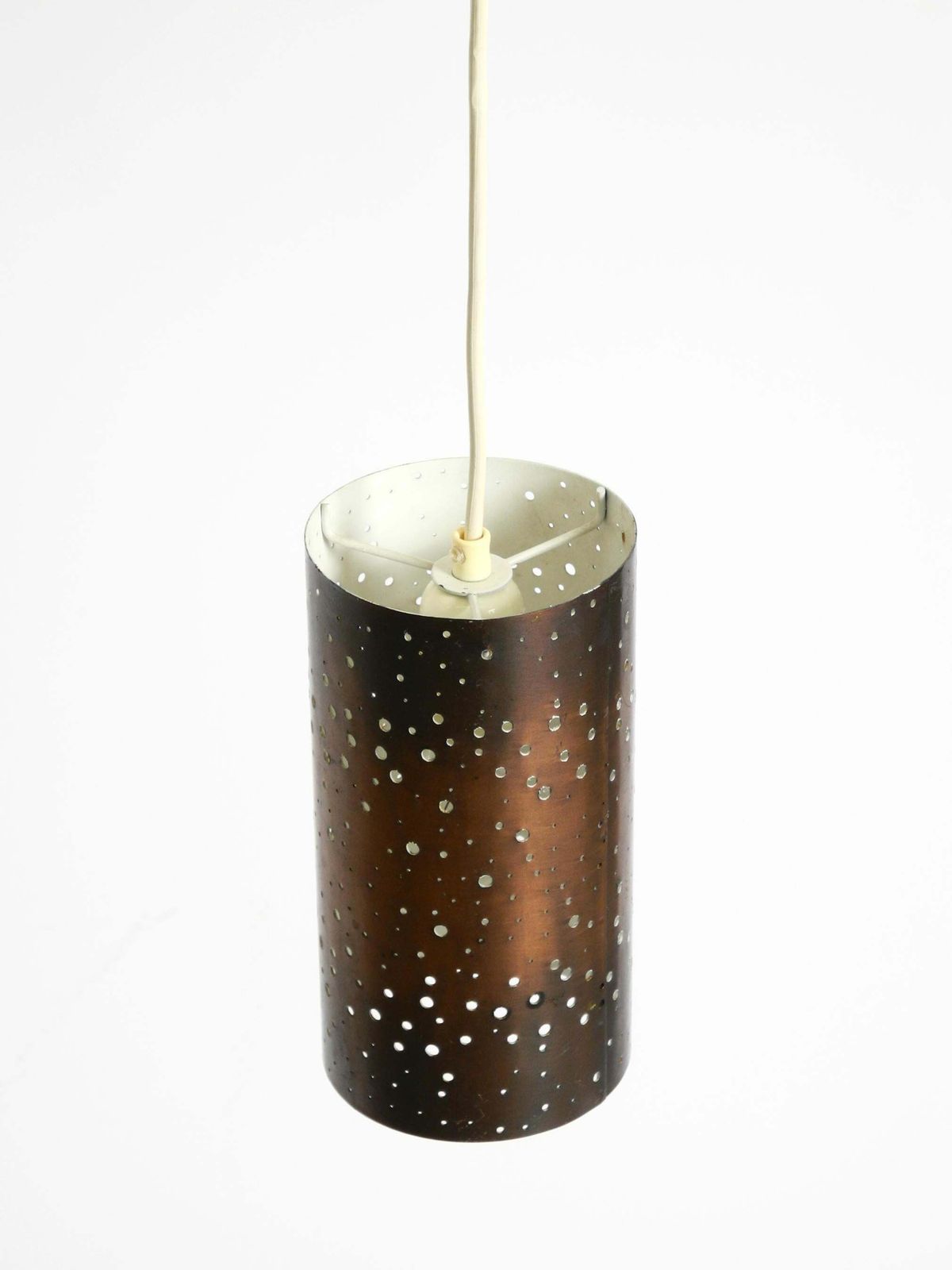Mid Century Pendant Lamp Made Of Metal And Copper By Ernest Igl For Hillebrand photo Lighting