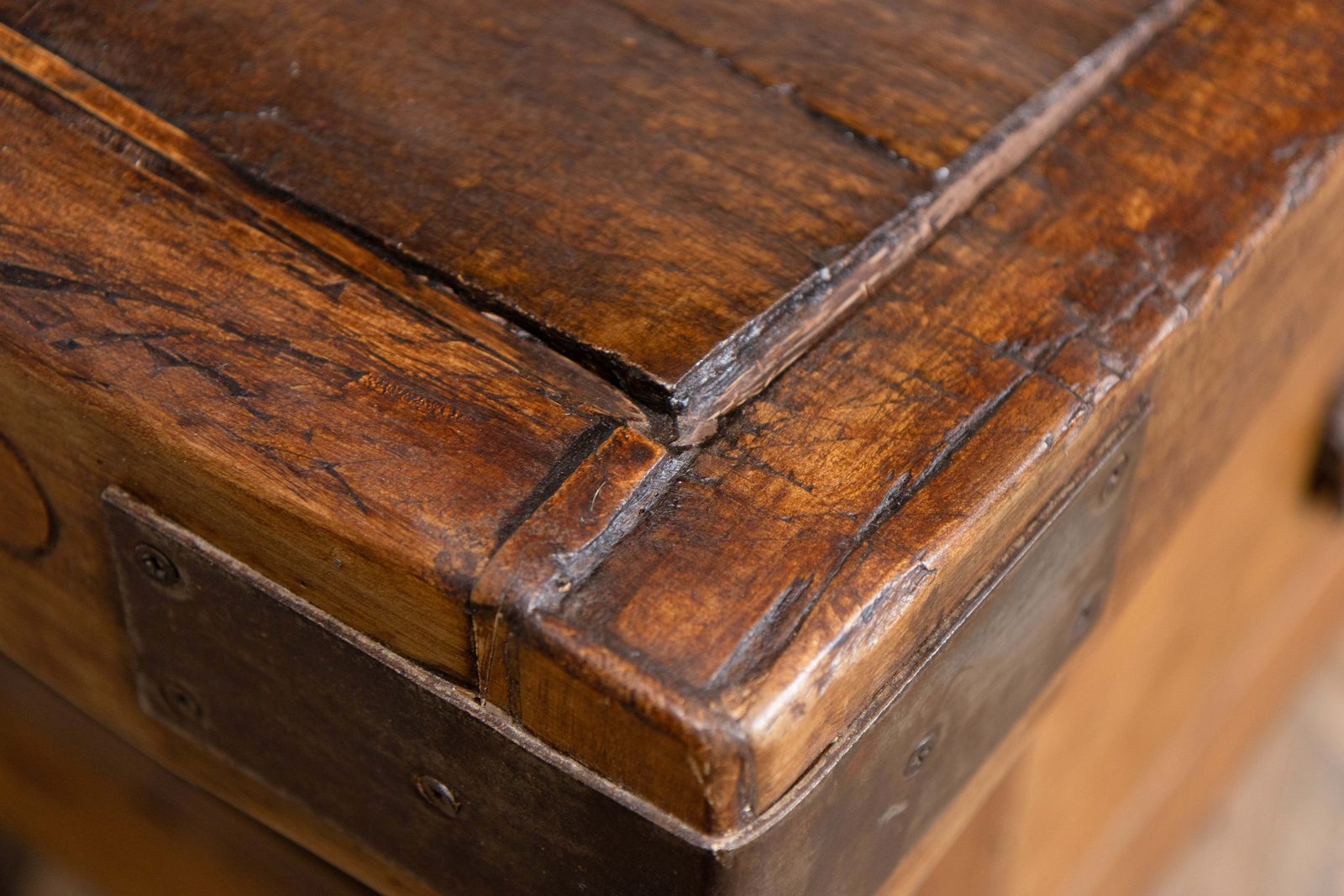 Butchers Block Workspace Sideboard Table photo vintage