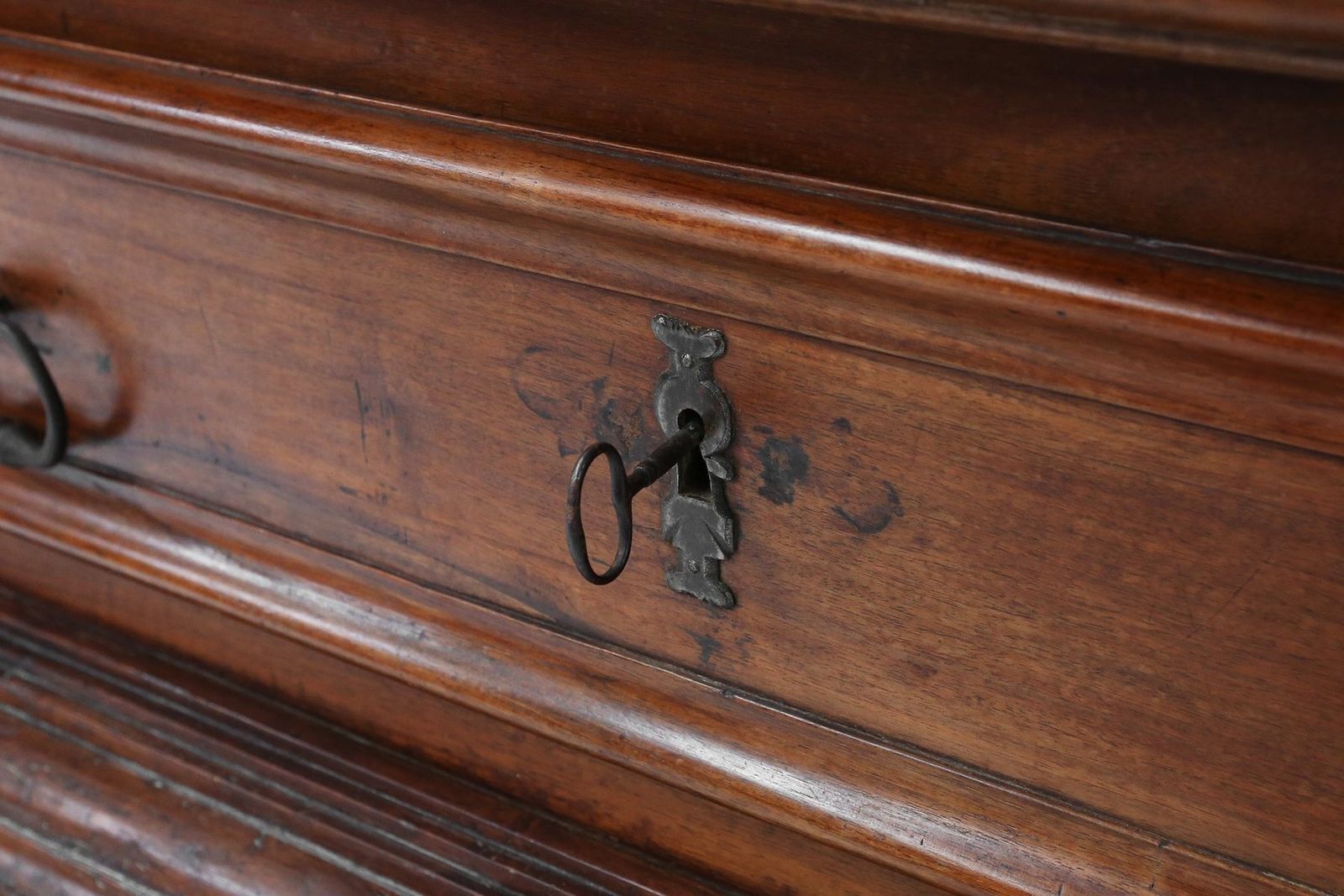 French Louis XIII Oak Wardrobe With Geometric Carving, Early 17th Century photo buy