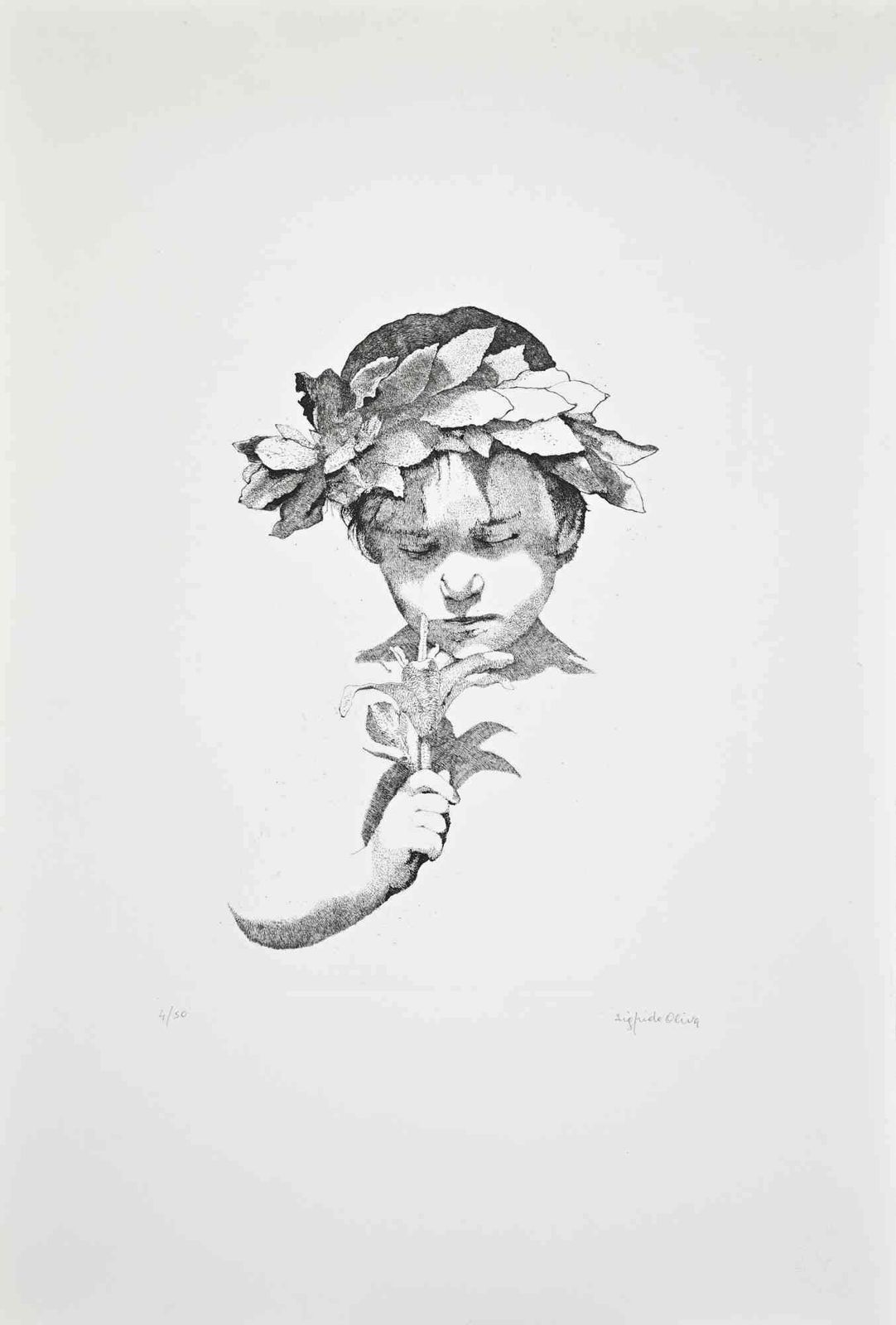 Sigfrido Olivaboy   Etching By Sigfrido Oliva   1980s1980s