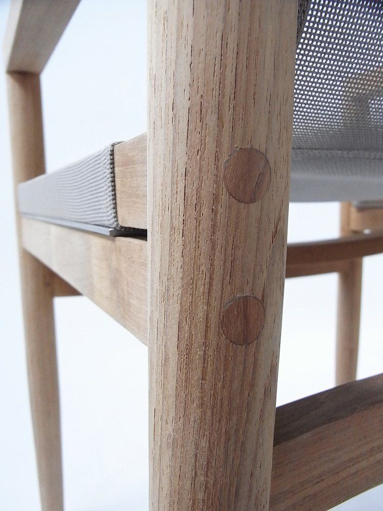 photo buy Road Garden Chair In Teak, Canatex With Velour Cushions By Rodolfo Dordoni For Roda, Italy, 2006