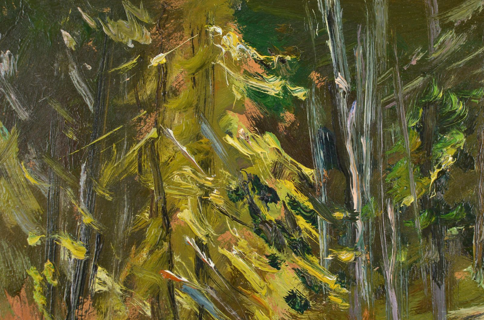 Edgars Vintersriver View. 1992. Cardboard/Oil. 40x49 Cm1992 photo for sale