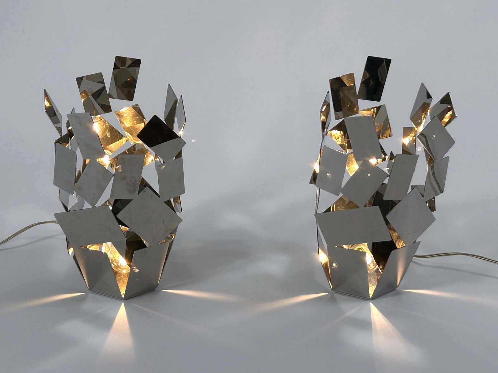 Set Of Two La Stanza Dello Scrocco Table Lamps By Mario Trimarchi For Alessi photo furniture
