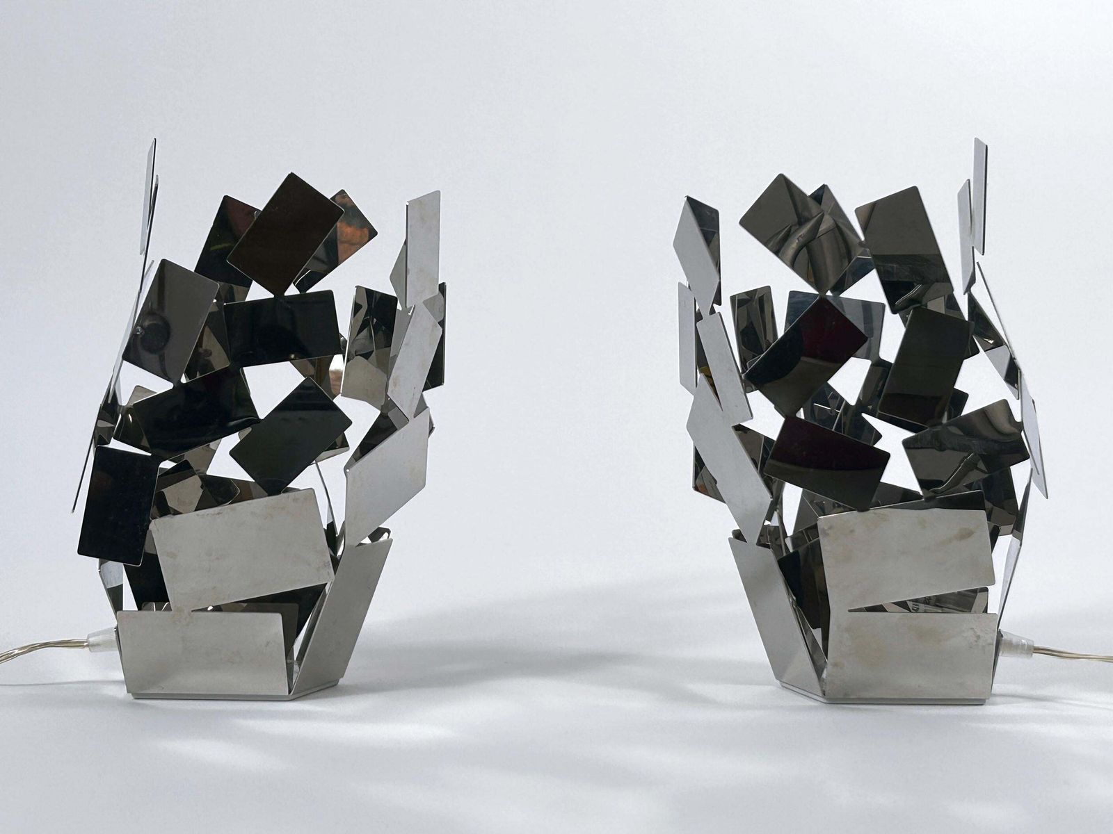 photo for sale Set Of Two La Stanza Dello Scrocco Table Lamps By Mario Trimarchi For Alessi