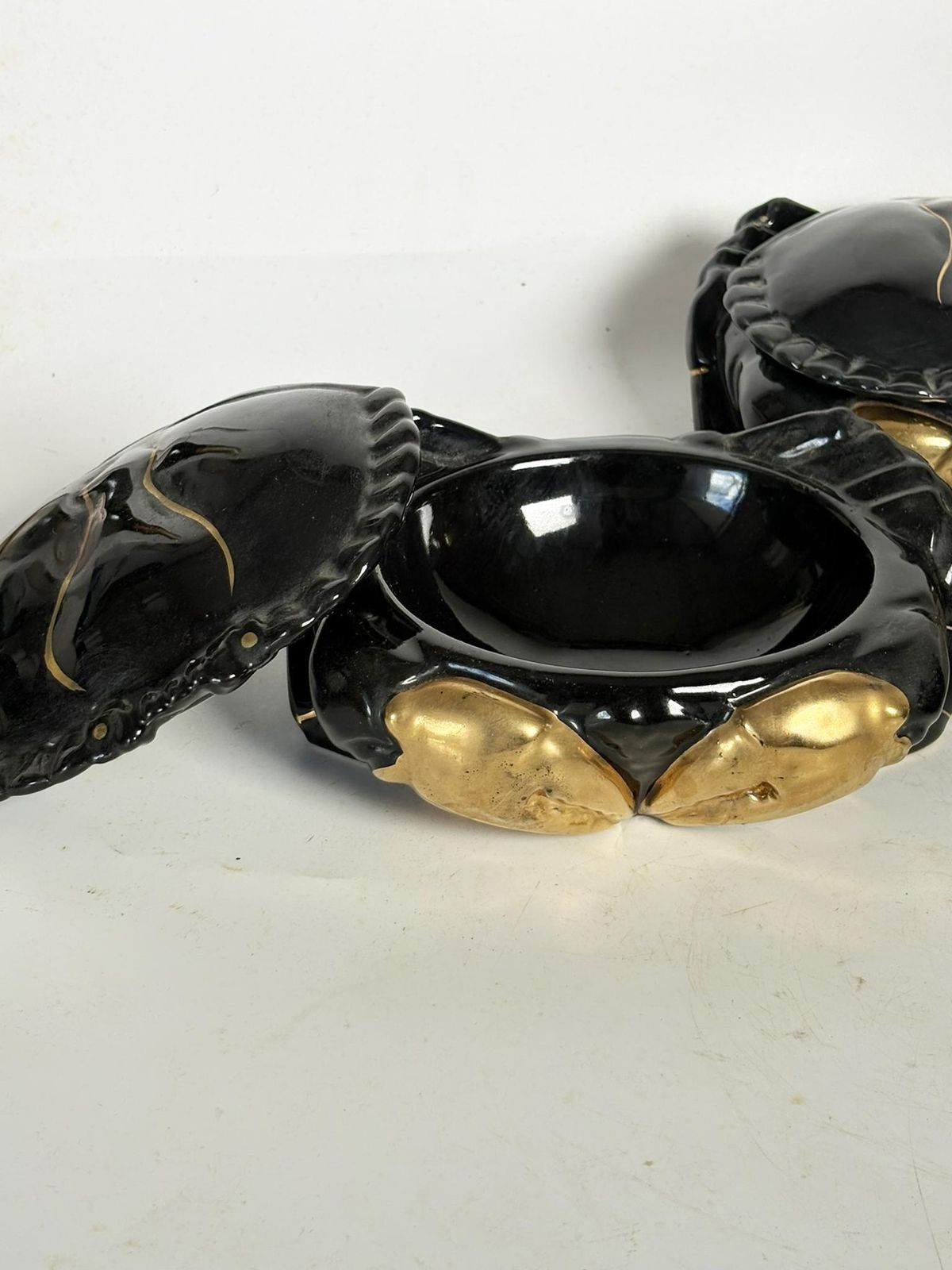 Set Of 3 Crab Shapes In Ceramic, Empty Pocket, France, 1970 photo 693.0