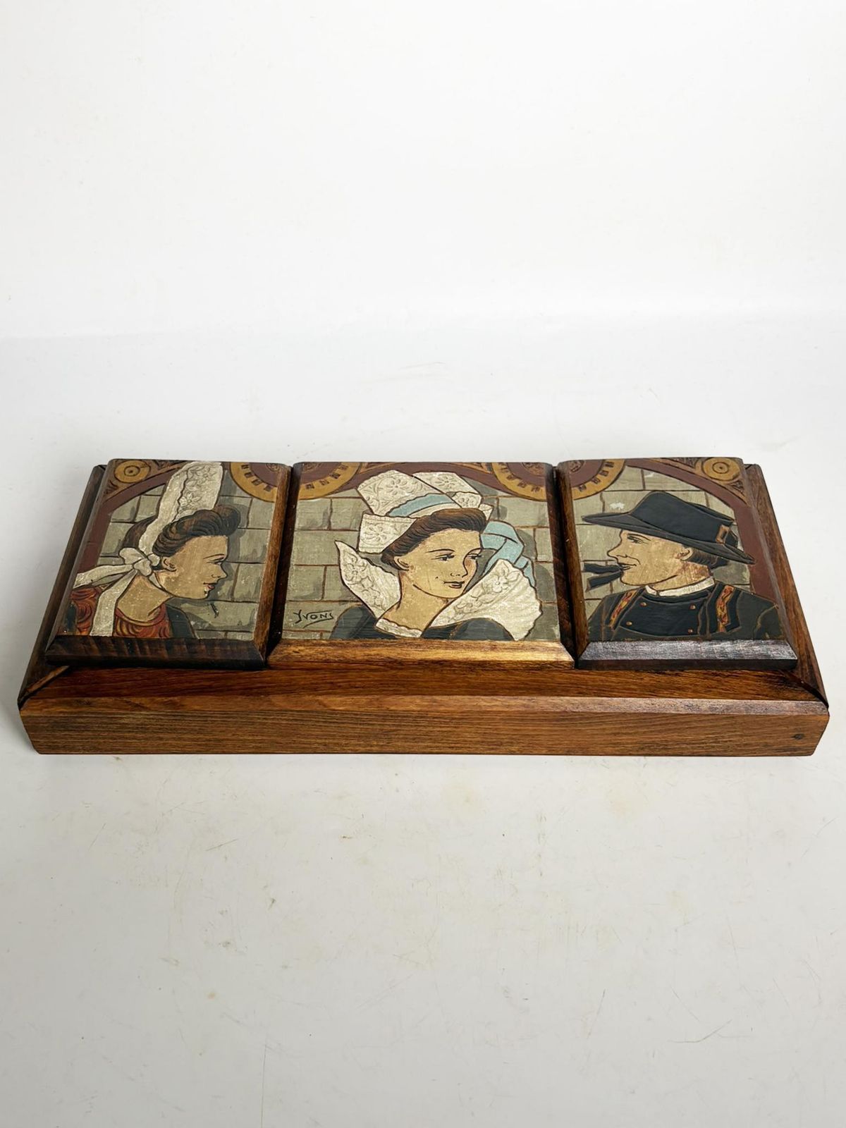 French Provincial Wood Box, With Sculpted Decors, France, 1950 photo furniture